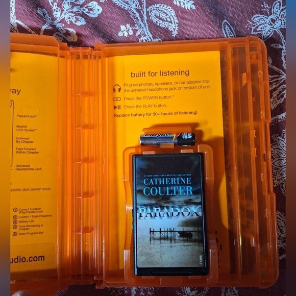 CATHERINE COULTER PARADOX PLAYAWAY AUDIO BOOK - Picture 5 of 5